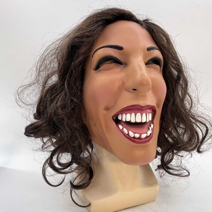Masque en latex de la vice-présidente Harris One size beige