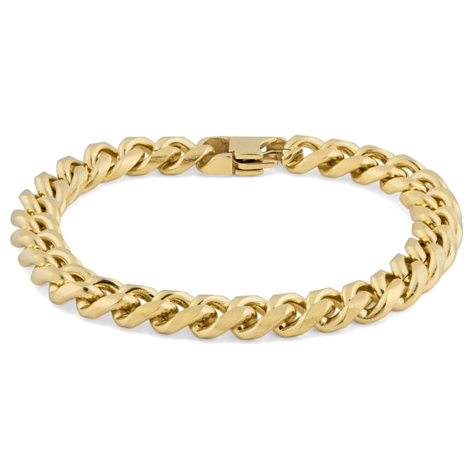 8 mm Goudkleurige Ketting Armband