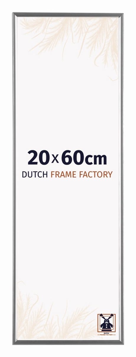 Fotolijst 20x60 cm - Kunststof - Zilver Hoogglans - Easy