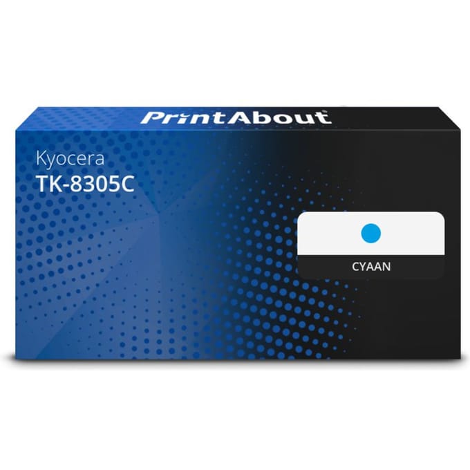 PrintAbout huismerk Toner TK-8305C Cyaan Geschikt voor Kyocera