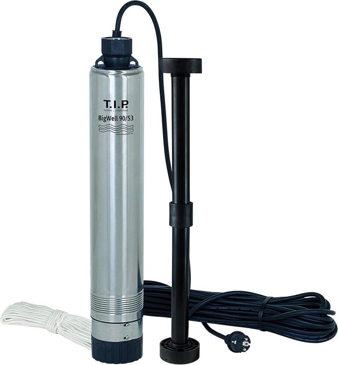 Dieptepomp – Bronpomp – Putpomp – Waterpomp – RVS Pomp – 900 Watt Krachtige Motor – Compacte Diameter 9,6 cm voor Smalle Putten