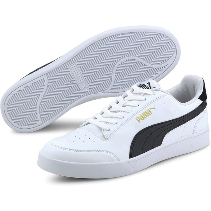 PUMA Puma Shuffle Unisex Sneakers - Puma White-Puma Black-Puma Team Gold
