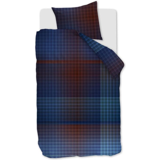 Beddinghouse Yann dekbedovertrek - Eenpersoons - 140x200/220 - Blauw