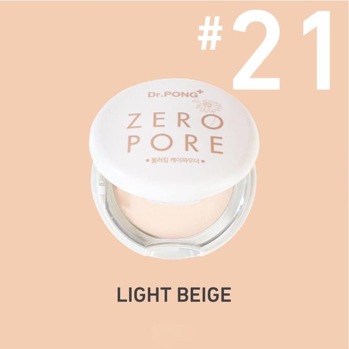 Dr.PONG+ ZERO PORE Blurring K-poeder 9 g. (GEMAAKT IN KOREA) Nr. 21, 23, 33 33 Classic Sand
