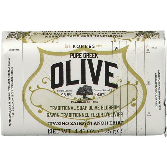 Korres Pure Greek Olive Traditional Soap Blossom 125 Zeep