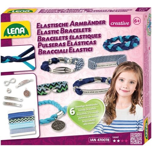 Lena Maak Je Eigen Armbanden Meisjes Polyester Blauw 24-delig
