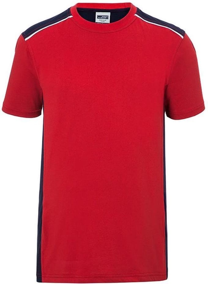 Fusible Systems - Heren James and Nicholson Workwear Level 2 T-Shirt (Roos/Navy)