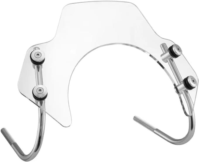 Motorfiets Windscherm - Flyscreen Deflector - Bescherming Tegen Wind - Krasbestendig PMMA - Specifieke Pasvorm - Transparant