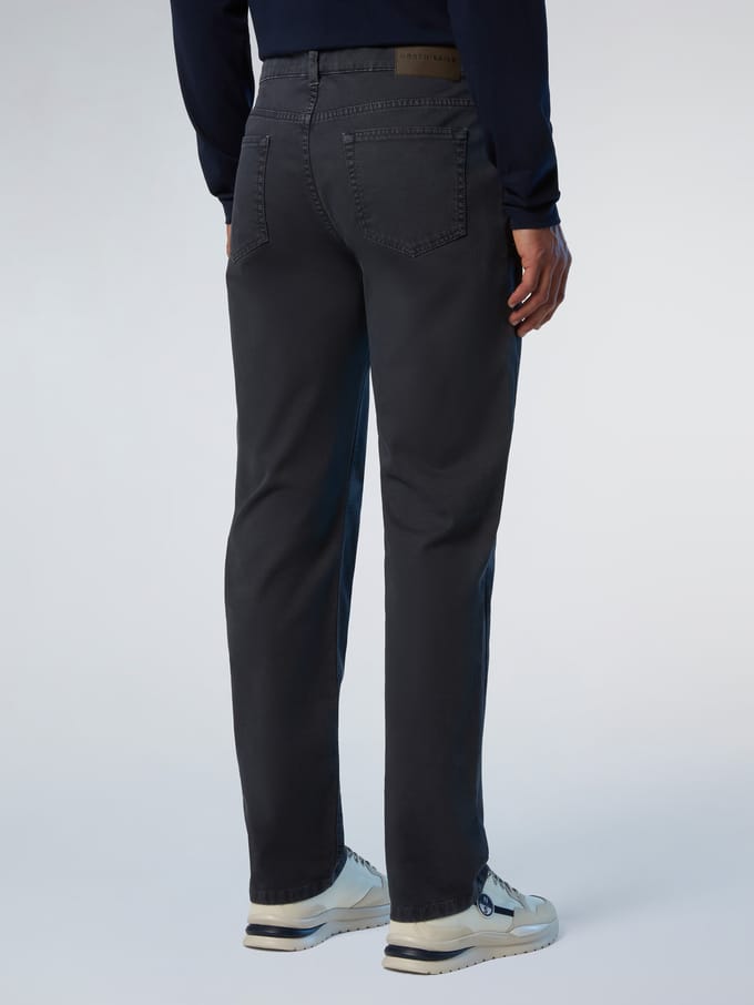 North Sails Broek Broken twill met 5-pocketstijl