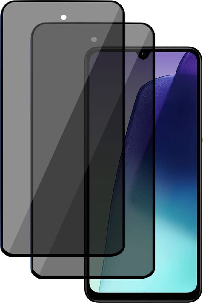 2x Privé Screenprotector geschikt voor Xiaomi Redmi 14C Screenprotector - Privacy Beschermglas - Privacy Proteqt+