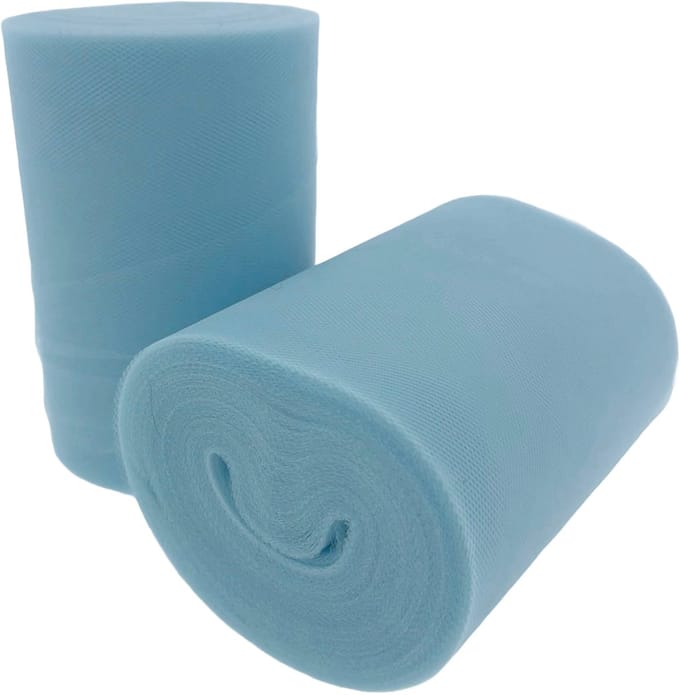 Baby Blauwe tule - 22 meter