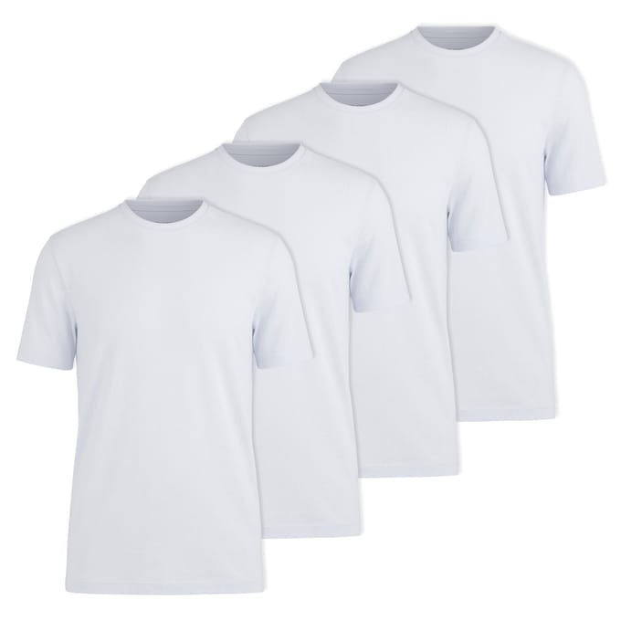 OLYMP T-shirt 4 Pack Crew Neck T-Shirt Verpakking van 4
