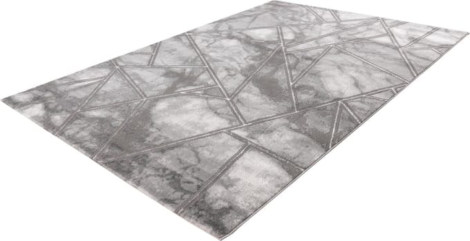 Marmaris Vloerkleed – Grijs – Marmerlook Design – Modern & Laagpolig – 200x290 cm