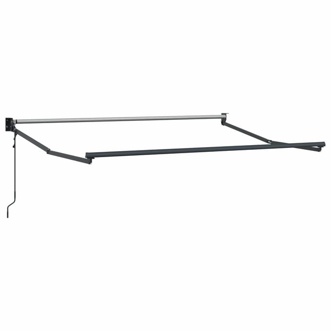 vidaXL - Uitschuifbare - luifel - Geel, - Oranje - en - Wit - 3,5 - x - 2 - m