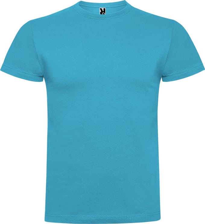 4 Pack Turqoois t-shirts Roly Braco 180 gram Premium maat L