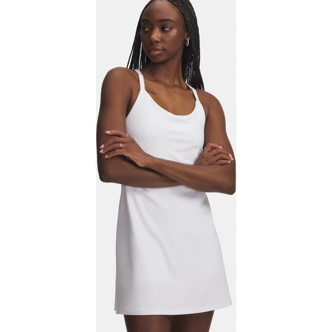 Under Armour Motion Jurk Dames-wit, grijs
