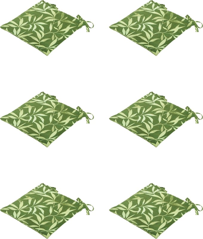 Madison - Zitkussen - Universeel - 6 stuks - 46 x 46 cm - Fergus Green - Tuin