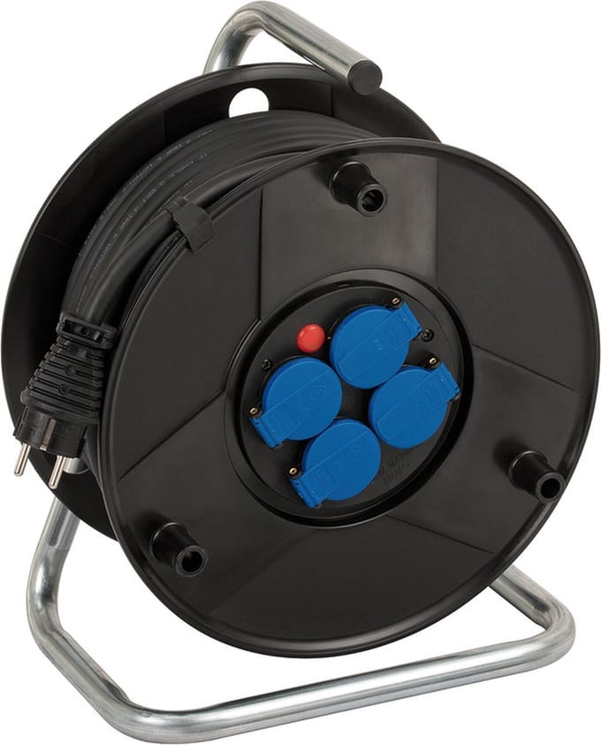 Brennenstuhl Kabelhaspel AK 260 25m Rubber Neopreen Zwart