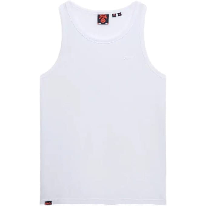 Superdry Essential Logo Tanktop Slanke Pasvorm White Grootte: M