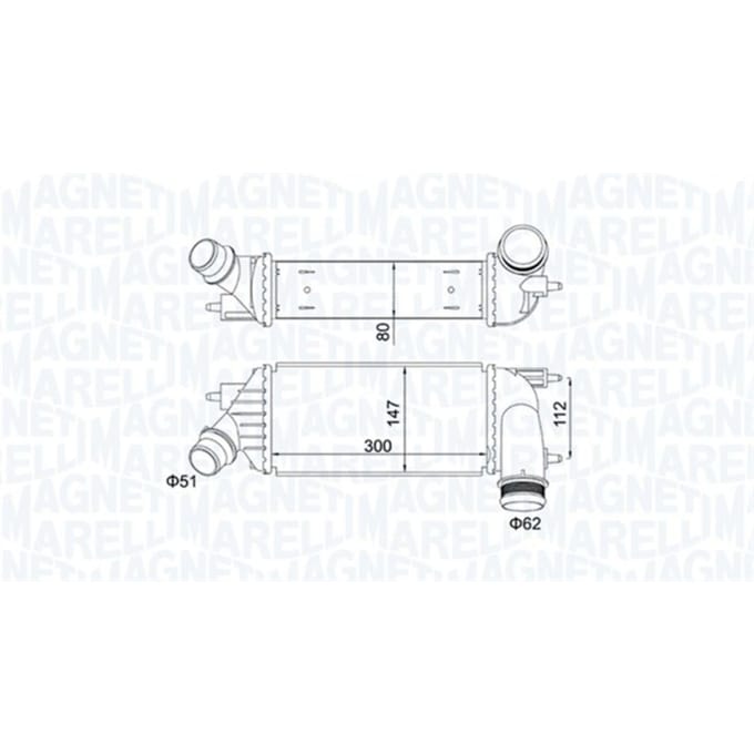 InlaatluchtRadiator MAGNETI MARELLI 351319204140