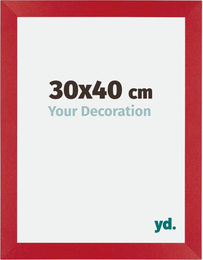 Your Decoration - Fotolijst 30x40 cm - MDF - Rood - Mura
