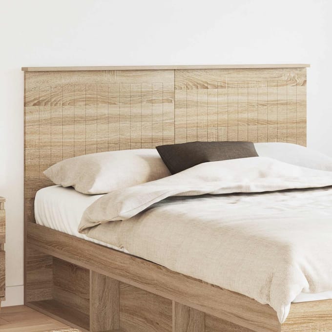 vidaXL Hoofdbord Sonoma Eiken Bewerkt hout