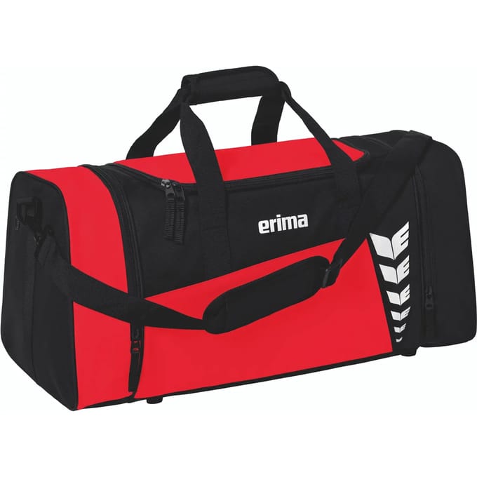 Erima Six Wings (Large) Sporttas Met Zijvakken - Zwart / Rood | Maat: L