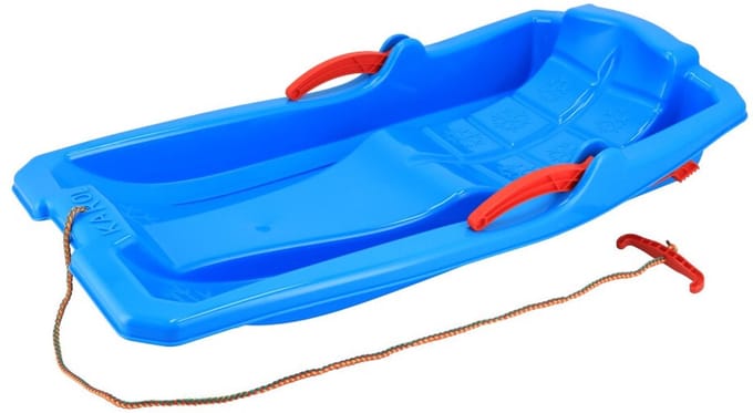 Baby Mix Karol plastic sneeuwslee met remmen 80x43cm - Bobslee