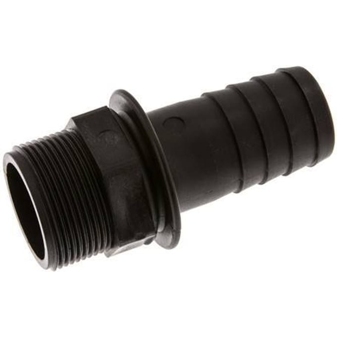G 1 1/2'' Buitendraad x 38mm Polypropylene (PP) Slangpilaar 10 Bar