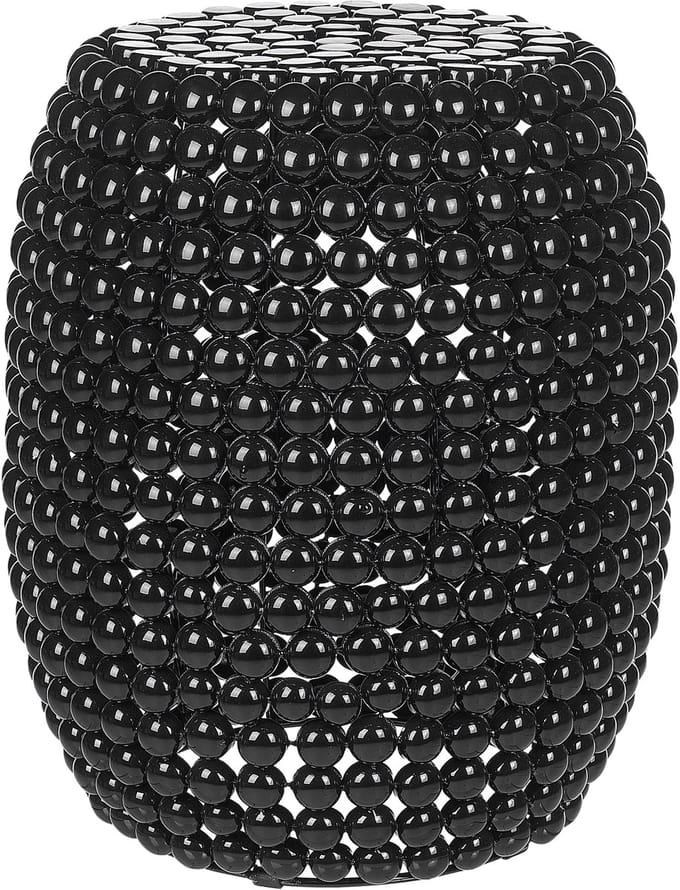 UHANA - Bijzettafel - Zwart - Synthetisch materiaal
