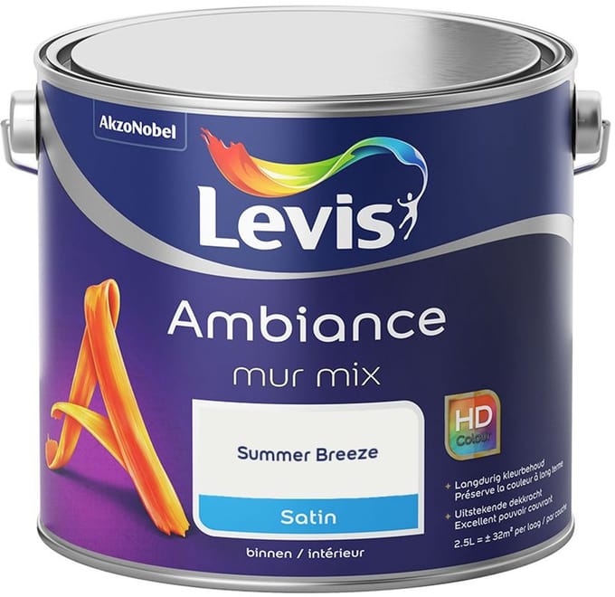 Levis - Ambiance Mur Satin Mix - Summer Breeze - Mengverf - 2,5 L