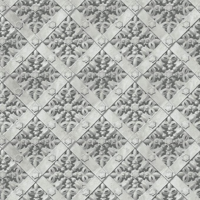 Horizons dessin grijs (modern vliesbehang, grijs)
