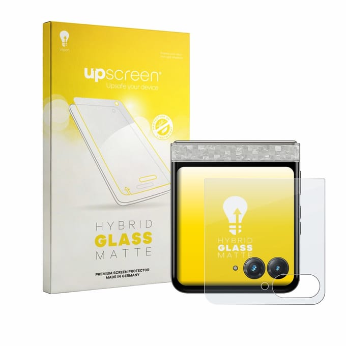 upscreen - Screenprotector voor Motorola Razr 70 (Achterdisplay) - Folie Beschermfolie Beschermglas matte