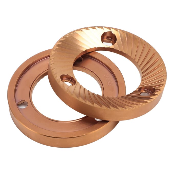 2 STUKS Koffiemolen Platte Braam 64mm Titanium Gecoat Multifunctionele Platte Braam voor DF64 DF64P DF64E beige