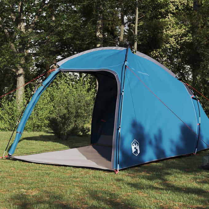 vidaXL - Huisje - Tent - 2-persoons - Blauw - taft