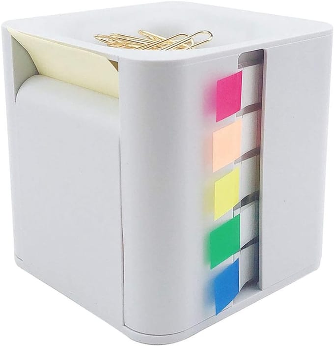 Memo Pad Houder - Notitie Blok - Bureau Organisatie - Stijlvol Ontwerp - Grijs