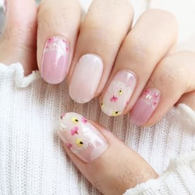 Lunacaca - Flower Flurries Nail Art Stickers 24 pcs