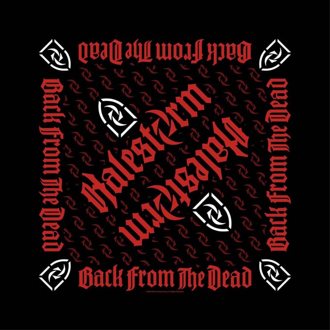 Halestorm - Back From The Dead Bandana - Zwart