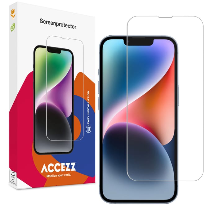 Accezz Screen Protector - Geschikt voor Apple iPhone 17e / 16e / 14 / 13 Pro / 13 - Gehard Glas Screenprotector