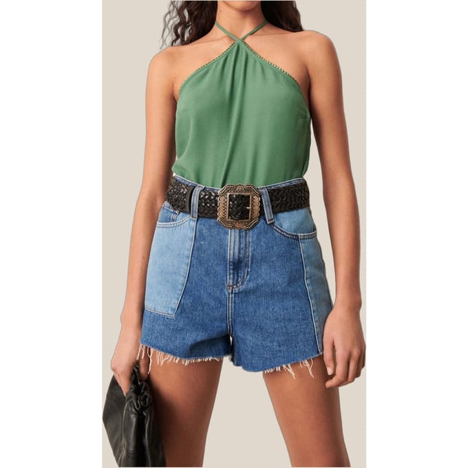 BA&SH Top Flint Vert Taglia: XS | Canottiere Outlet | Donna