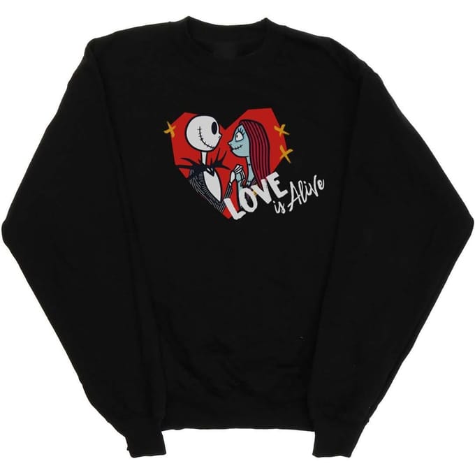 Disney Dames/Dames The Nightmare Before Christmas Love Is Alive Sweatshirt (Zwart)