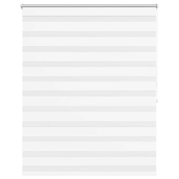 vidaXL - Zebra - rolgordijn - 120,9 - x - 175 - cm - stofbreedte - 116,7 - cm - wit