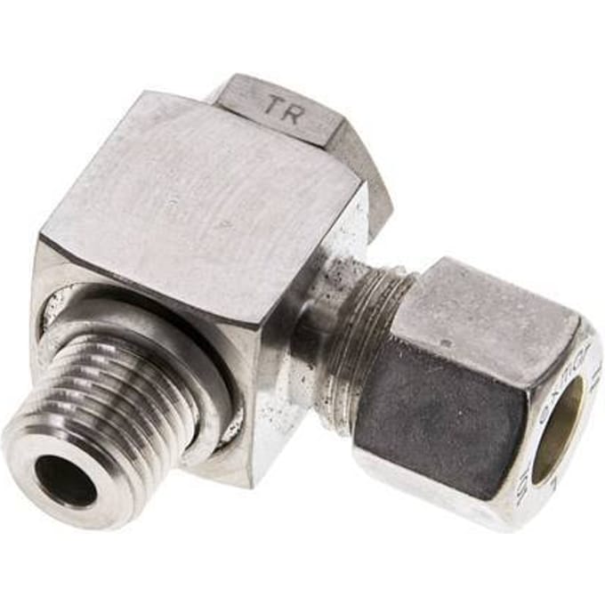 10L & M14x1.5 RVS Swivel Joint Knelfitting Buitendraad 315bar Draaibaar ISO 8434-1