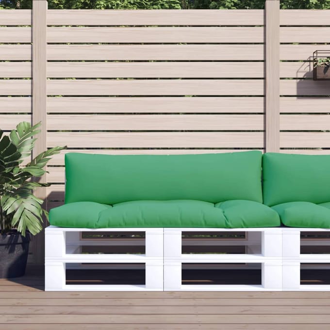 vidaXL - Palletkussens - 2 - st - stof - groen