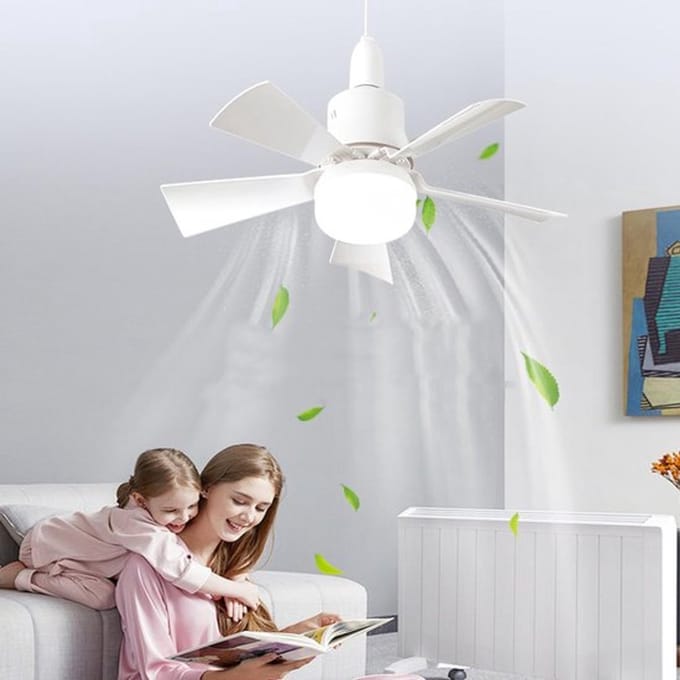 Allecto - Plafondventilator - Verlichting - Dimbare gloeilamp
