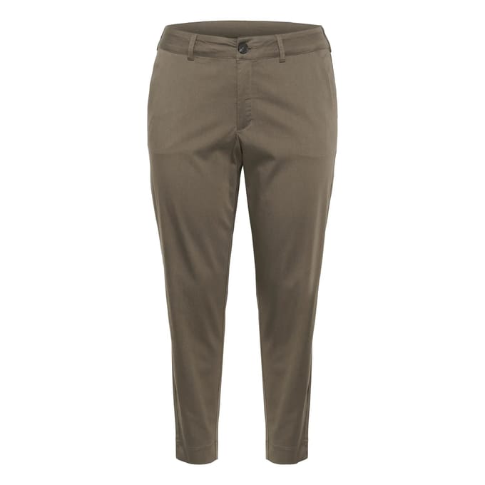 Damesbroek 7/8 chino KAFFE Curve Leana
