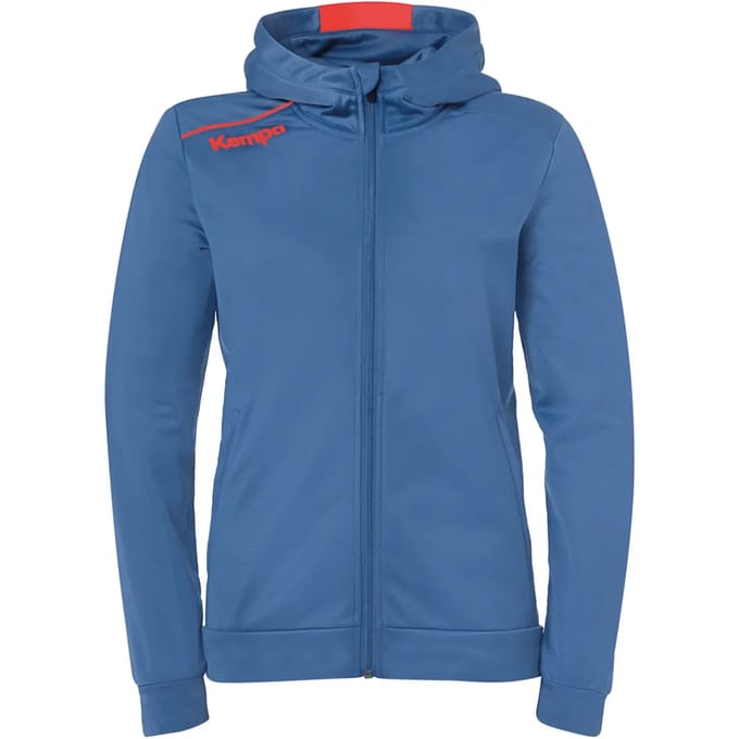 Kempa Player Hood Jacket Dames - sportvest - grijs/rood