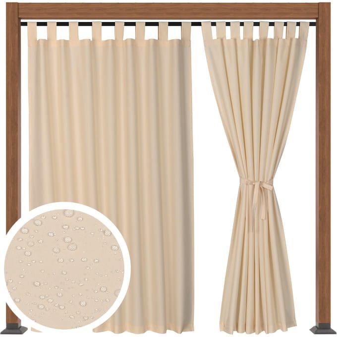 Waterdicht Terrasscherm Ecru 155x190 cm - UV-bestendig & Winddicht