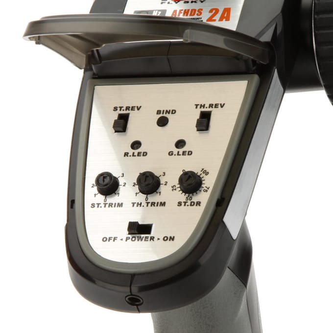 Flysky FS-GT2E Systeemzender AFHDS 2A 2.4G 2CH Radio voor RC-auto