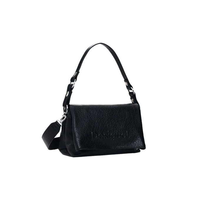 Desigual schoudertas Half Logo Venecia 4.0 Crossbody Bag Black zwart